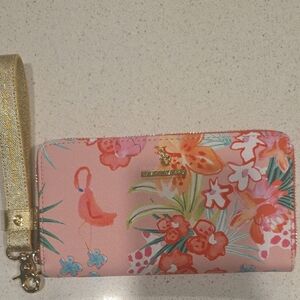 Spartina 449 Floral Pink Wristlet Wallet